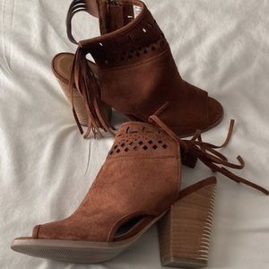 Brown Suede Booties